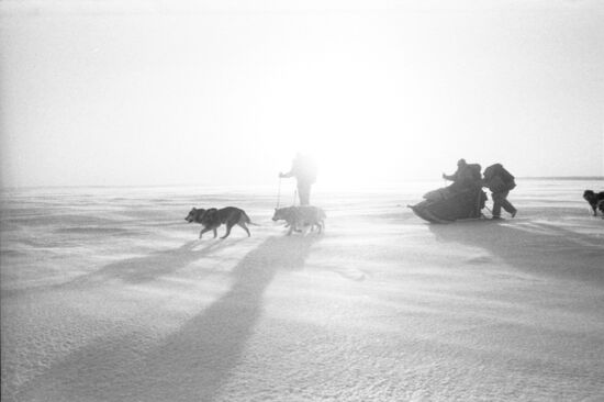 Bering Bridge Soviet-American polar expedition