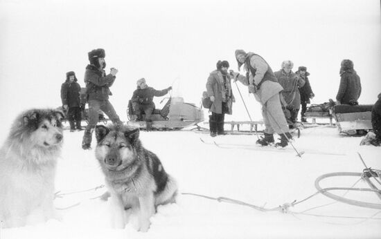 Bering Bridge Soviet-American polar expedition