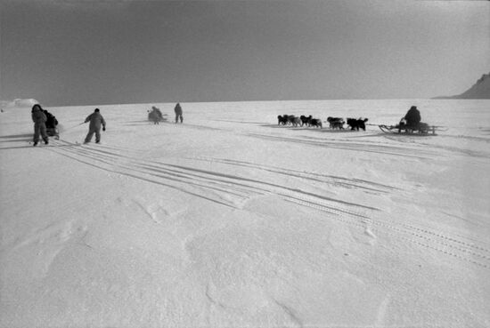 Bering Bridge Soviet-American polar expedition