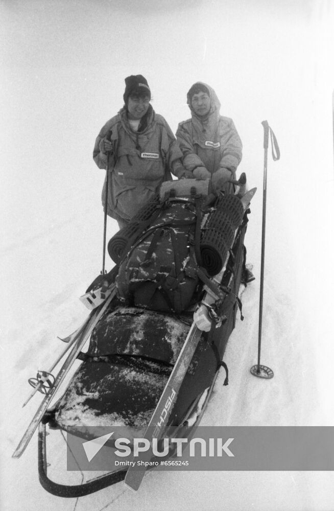 Bering Bridge Soviet-American polar expedition