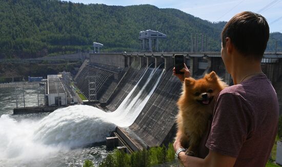 Russia Hydroelectric Station Water Discharge 