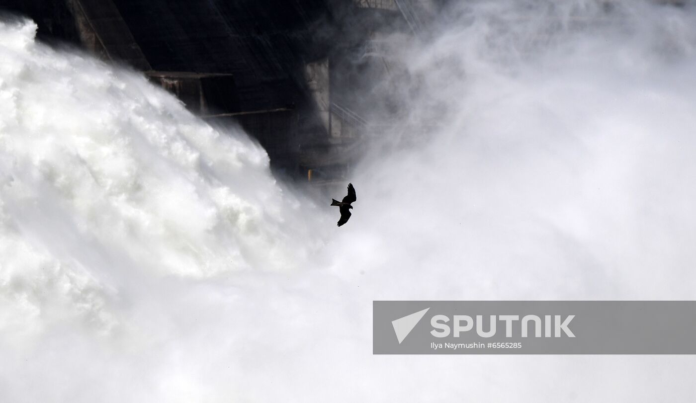 Russia Hydroelectric Station Water Discharge