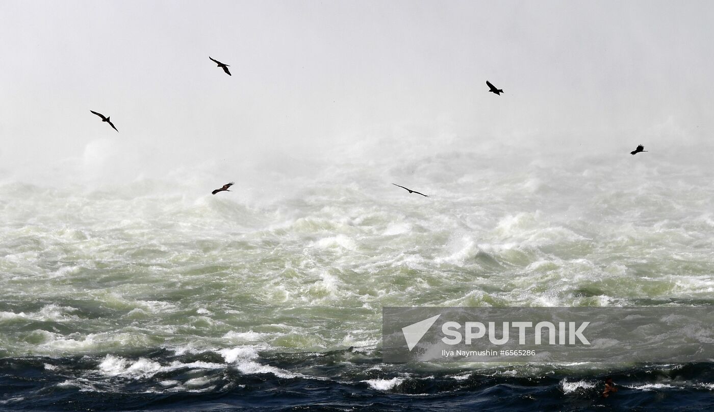 Russia Hydroelectric Station Water Discharge 