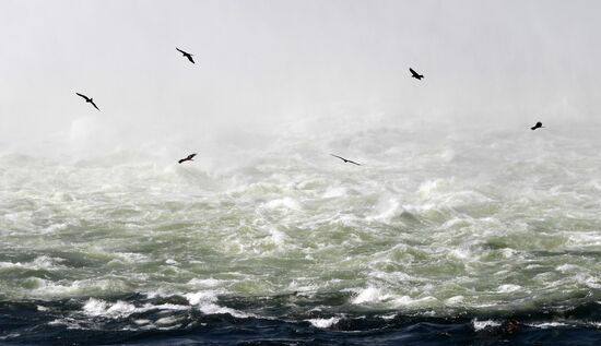 Russia Hydroelectric Station Water Discharge 