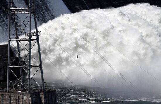 Russia Hydroelectric Station Water Discharge 