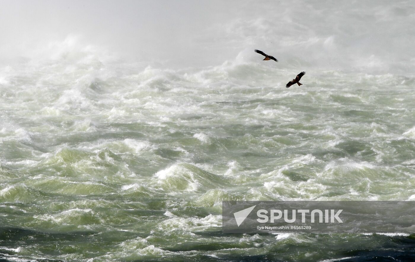 Russia Hydroelectric Station Water Discharge