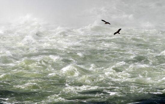 Russia Hydroelectric Station Water Discharge 