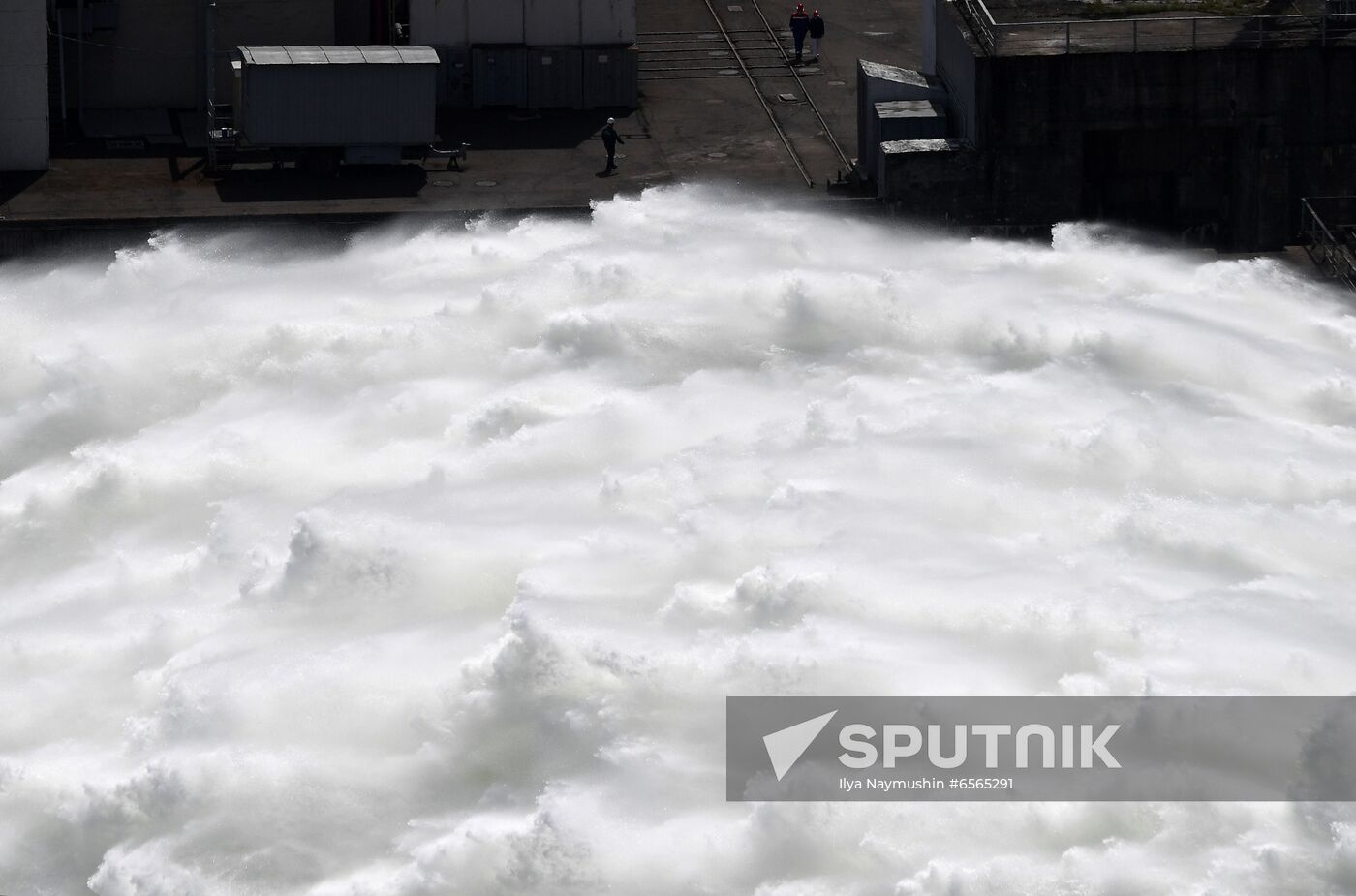 Russia Hydroelectric Station Water Discharge