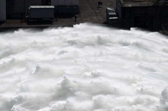 Russia Hydroelectric Station Water Discharge 