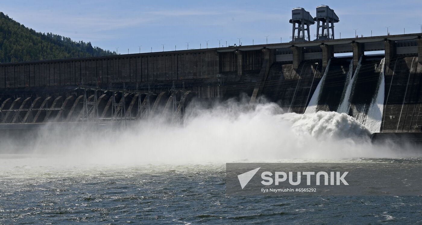 Russia Hydroelectric Station Water Discharge
