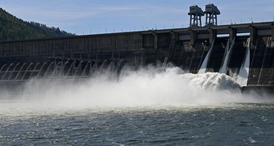 Russia Hydroelectric Station Water Discharge 
