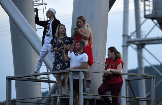 Russia Hydroelectric Station Water Discharge 