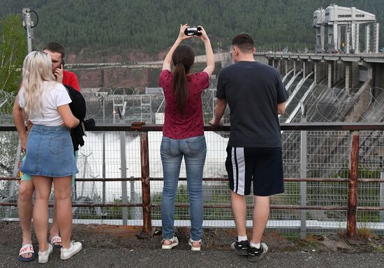 Russia Hydroelectric Station Water Discharge 