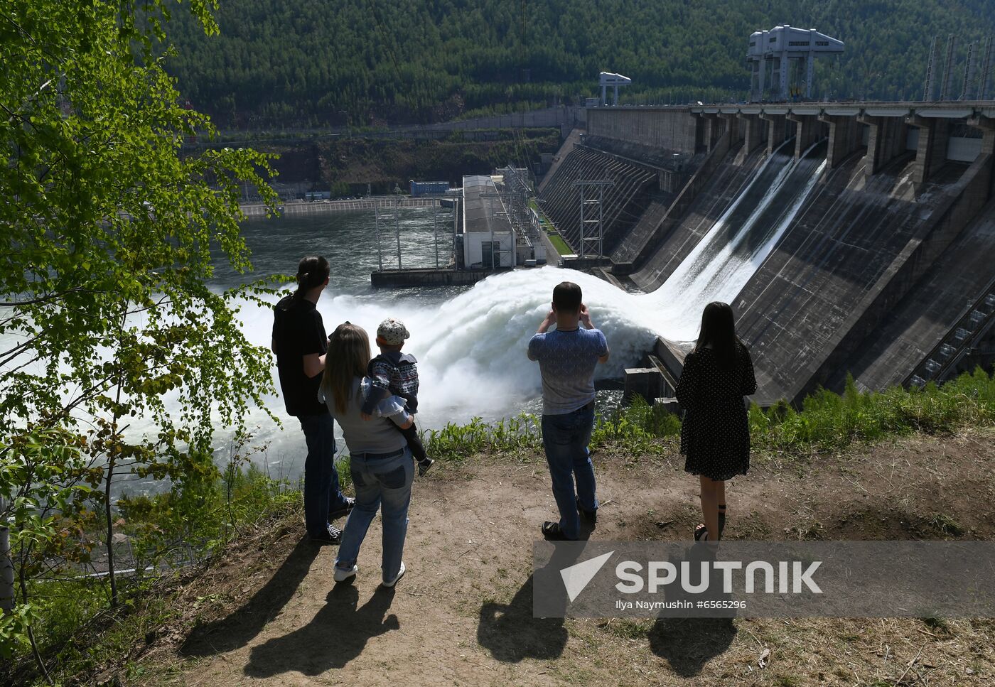 Russia Hydroelectric Station Water Discharge