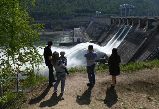 Russia Hydroelectric Station Water Discharge 