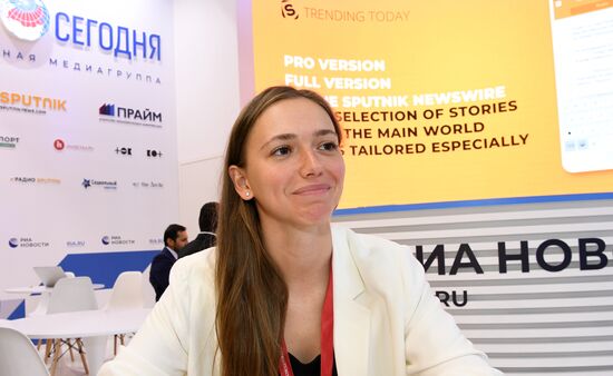 Russia SPIEF Rossiya Segodnya Exhibition Stall