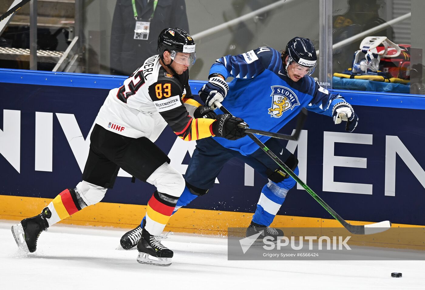 Latvia Ice Hockey Worlds Finland - Germany