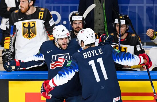 Latvia Ice Hockey Worlds United States - Germany