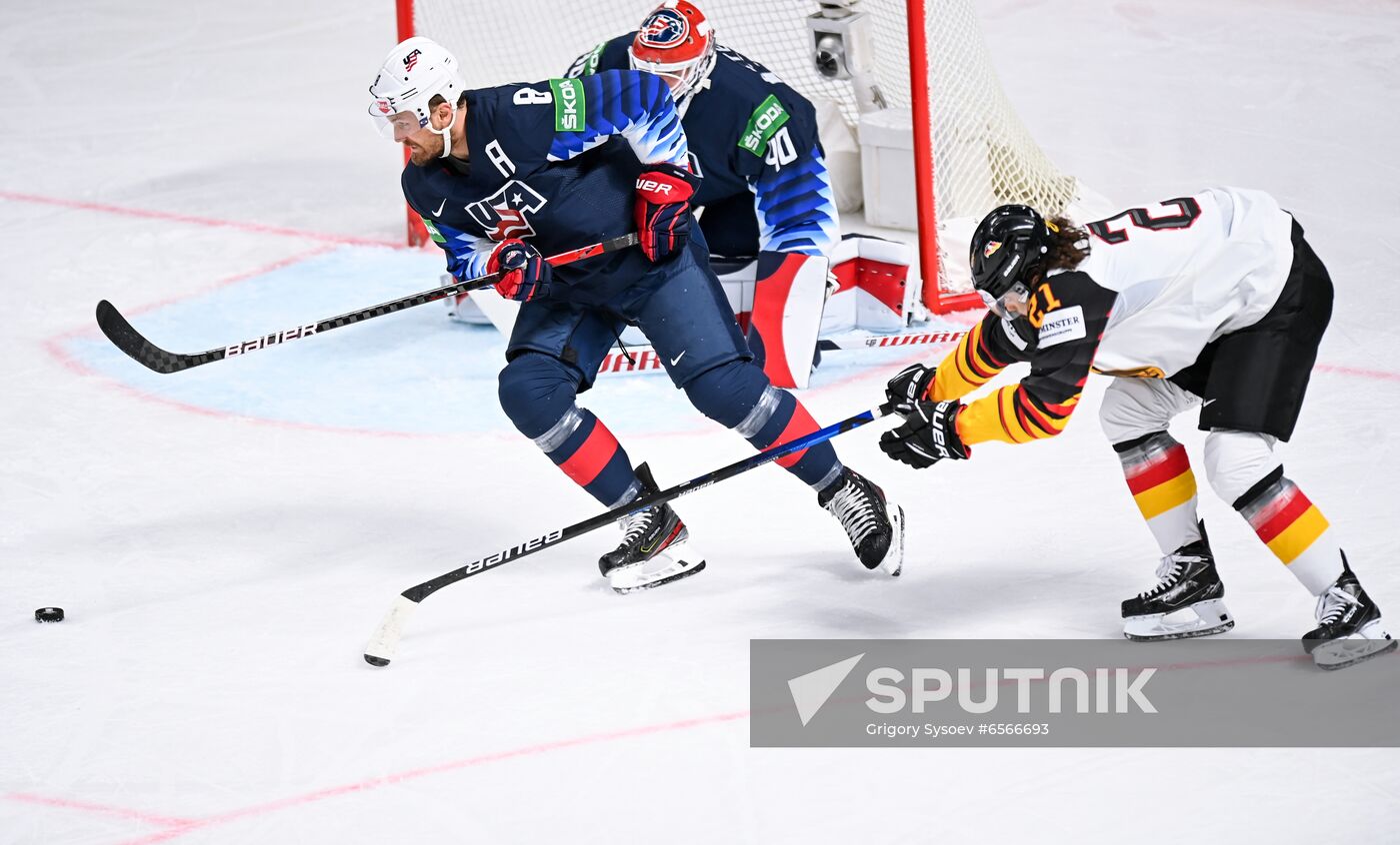 Latvia Ice Hockey Worlds United States - Germany