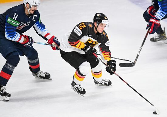 Latvia Ice Hockey Worlds United States - Germany