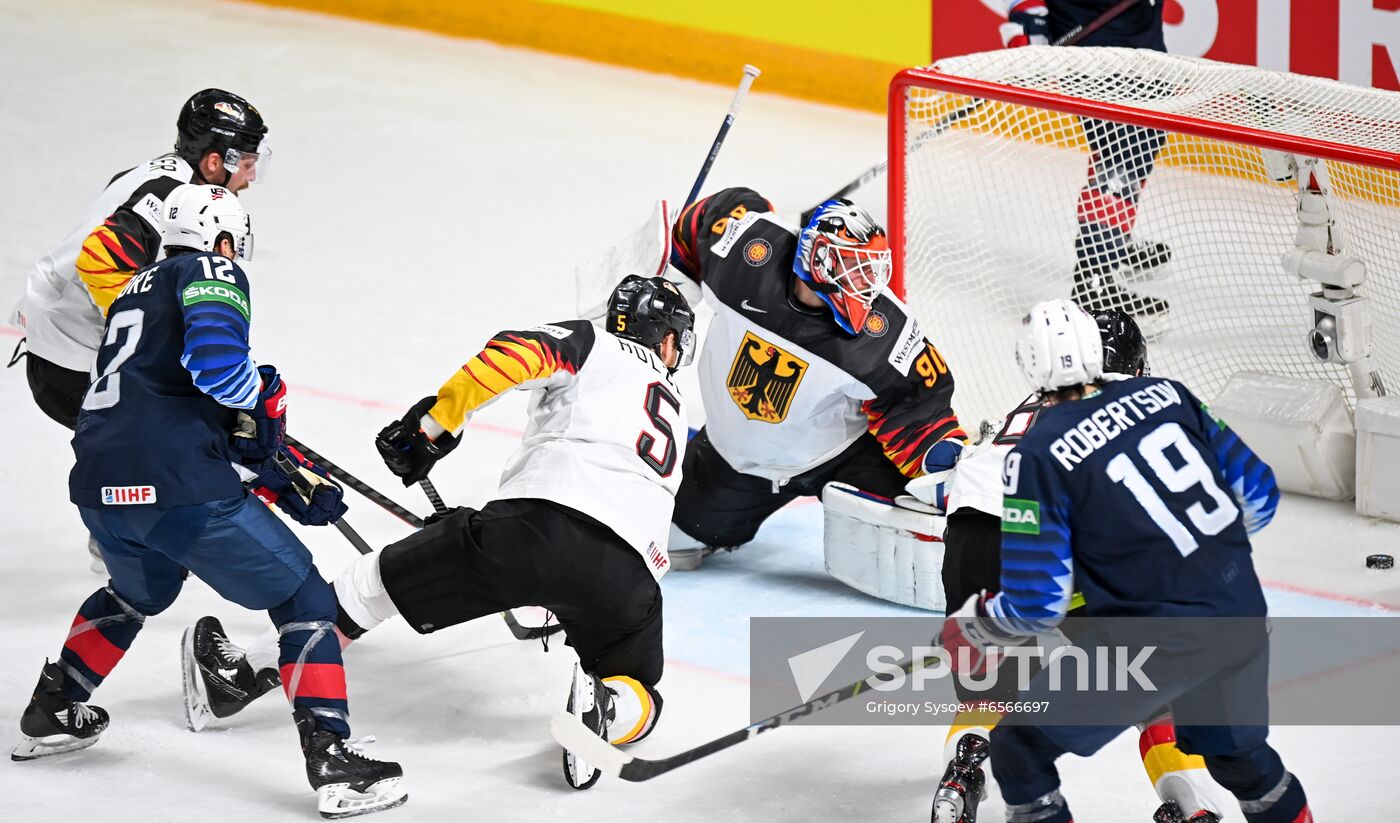 Latvia Ice Hockey Worlds United States - Germany