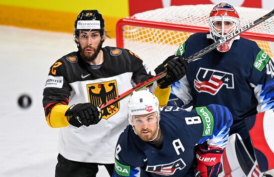 Latvia Ice Hockey Worlds United States - Germany