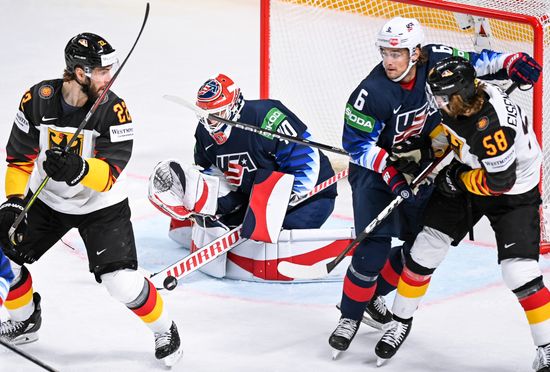Latvia Ice Hockey Worlds United States - Germany
