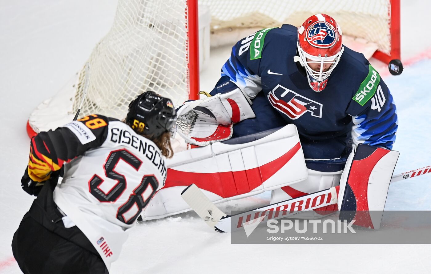Latvia Ice Hockey Worlds United States - Germany