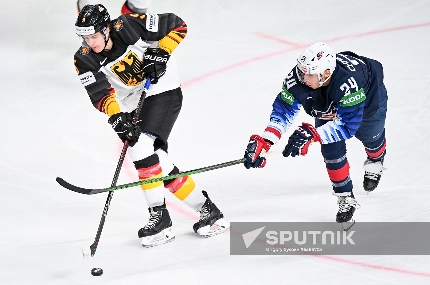 Latvia Ice Hockey Worlds United States - Germany