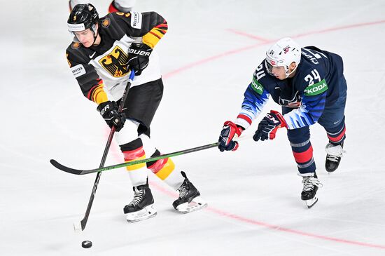 Latvia Ice Hockey Worlds United States - Germany