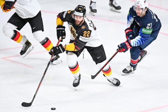 Latvia Ice Hockey Worlds United States - Germany