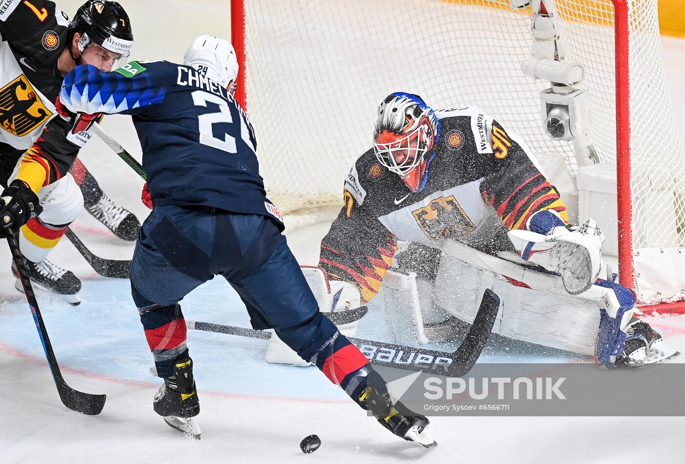 Latvia Ice Hockey Worlds United States - Germany