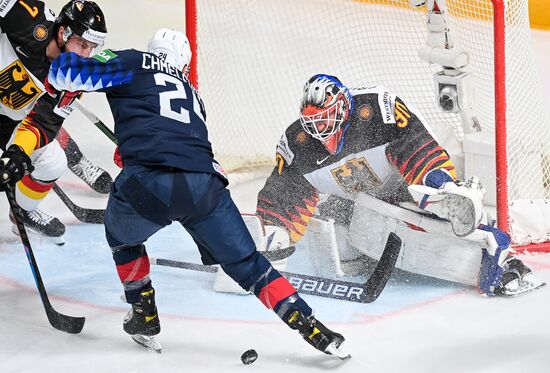 Latvia Ice Hockey Worlds United States - Germany