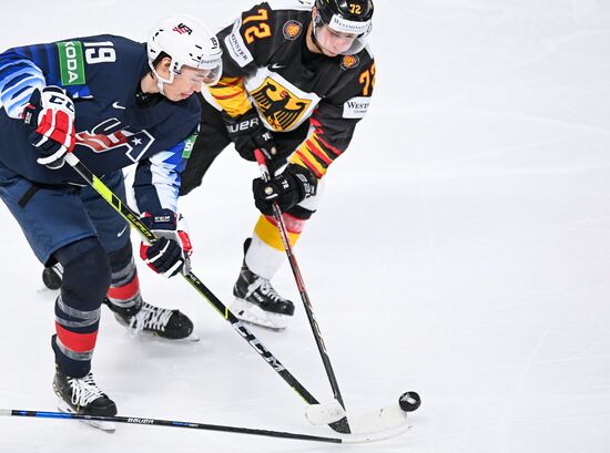 Latvia Ice Hockey Worlds United States - Germany