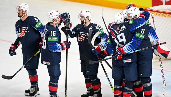 Latvia Ice Hockey Worlds United States - Germany