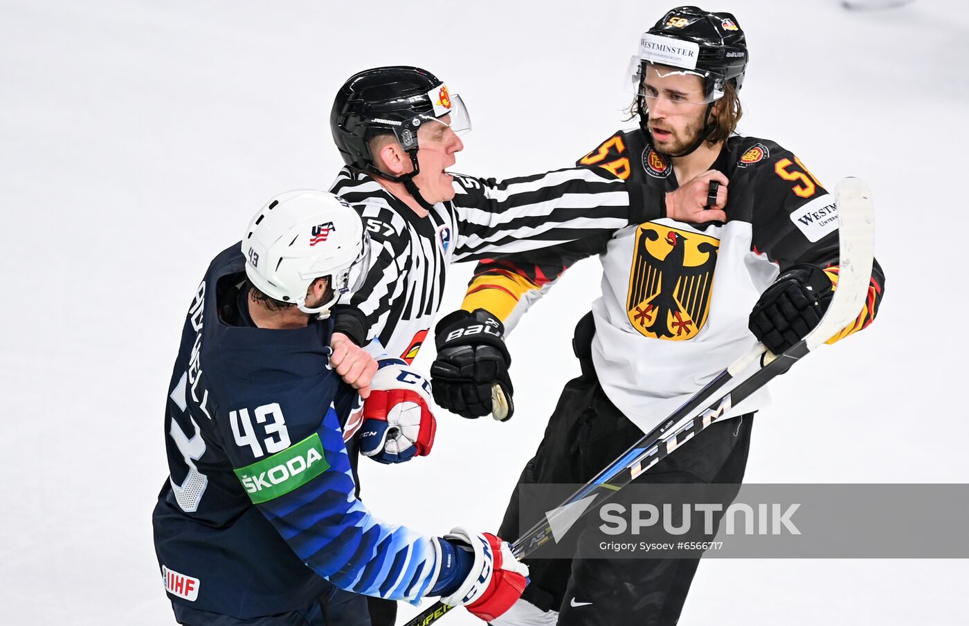 Latvia Ice Hockey Worlds United States - Germany