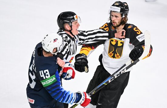 Latvia Ice Hockey Worlds United States - Germany