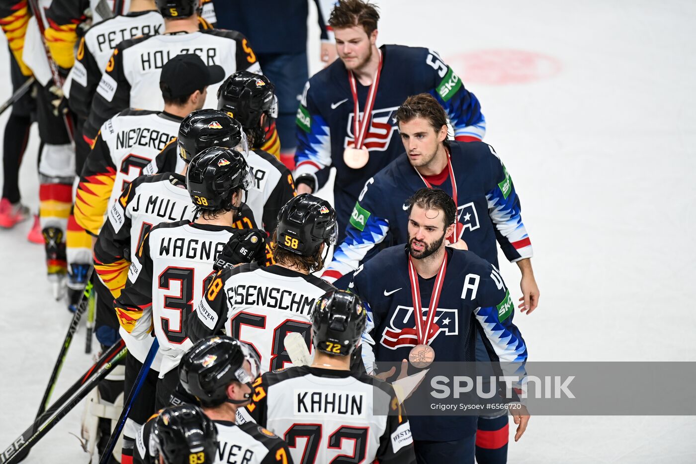 Latvia Ice Hockey Worlds United States - Germany
