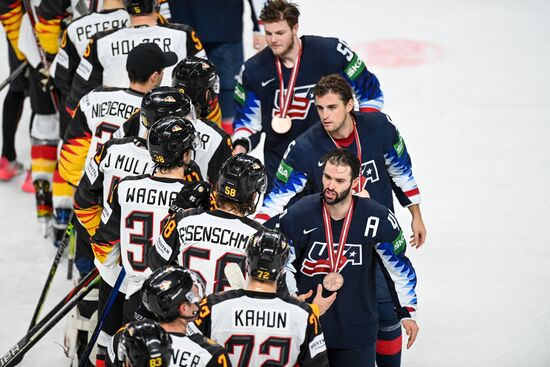Latvia Ice Hockey Worlds United States - Germany