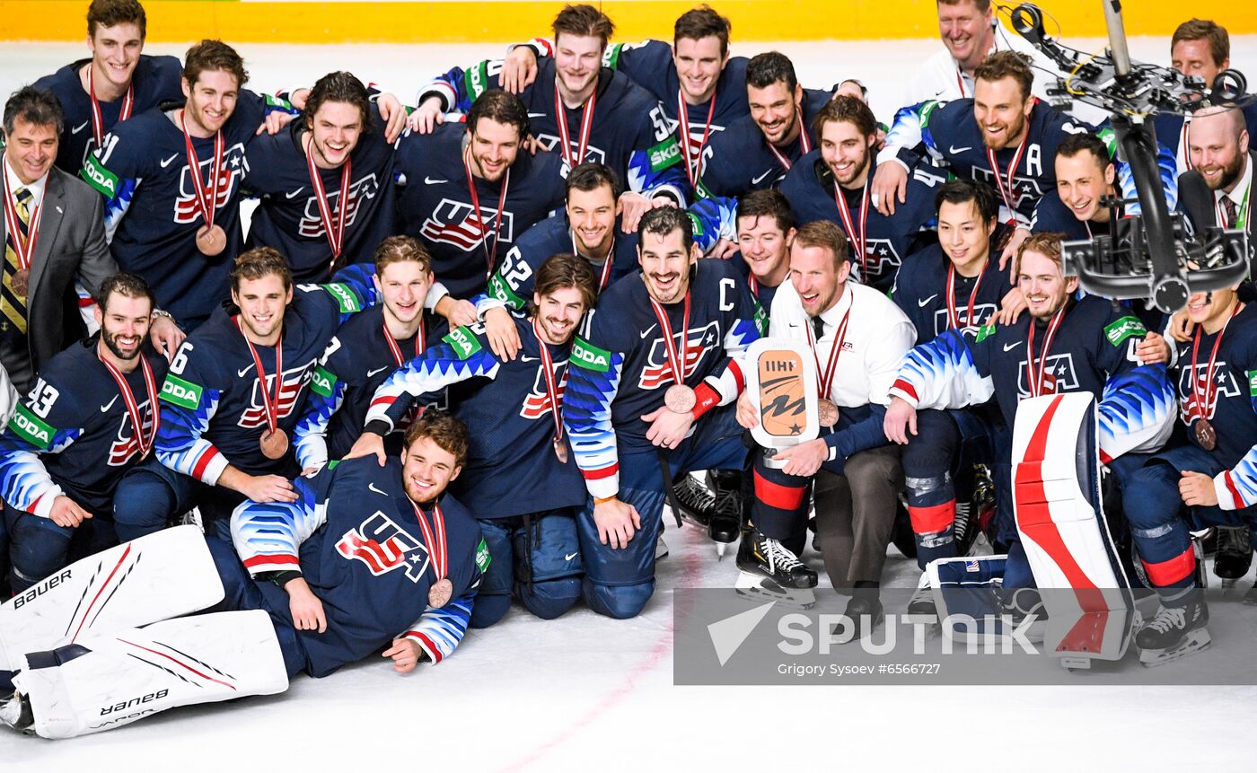 Latvia Ice Hockey Worlds United States - Germany