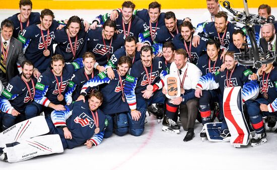 Latvia Ice Hockey Worlds United States - Germany