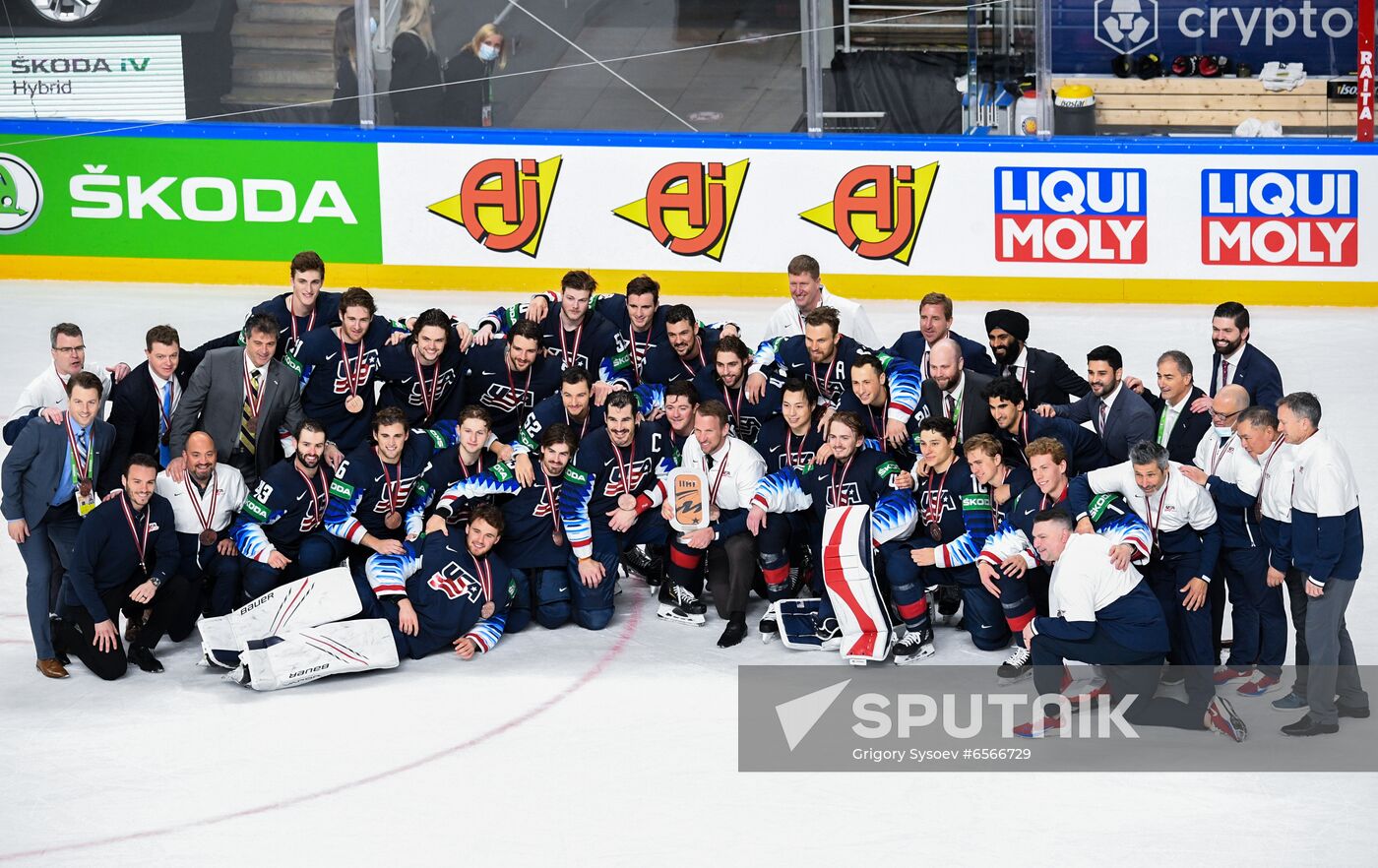 Latvia Ice Hockey Worlds United States - Germany