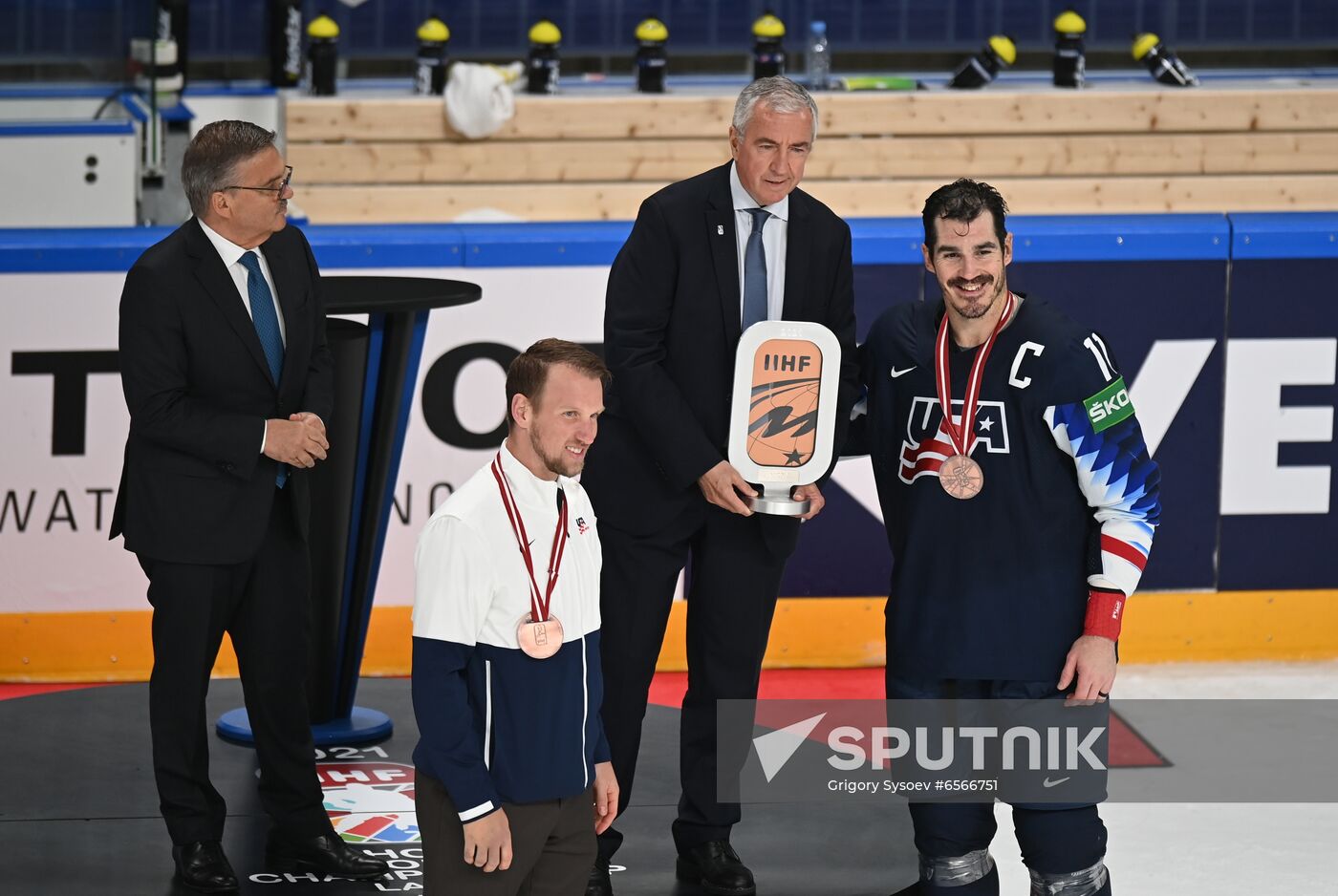 Latvia Ice Hockey Worlds United States - Germany
