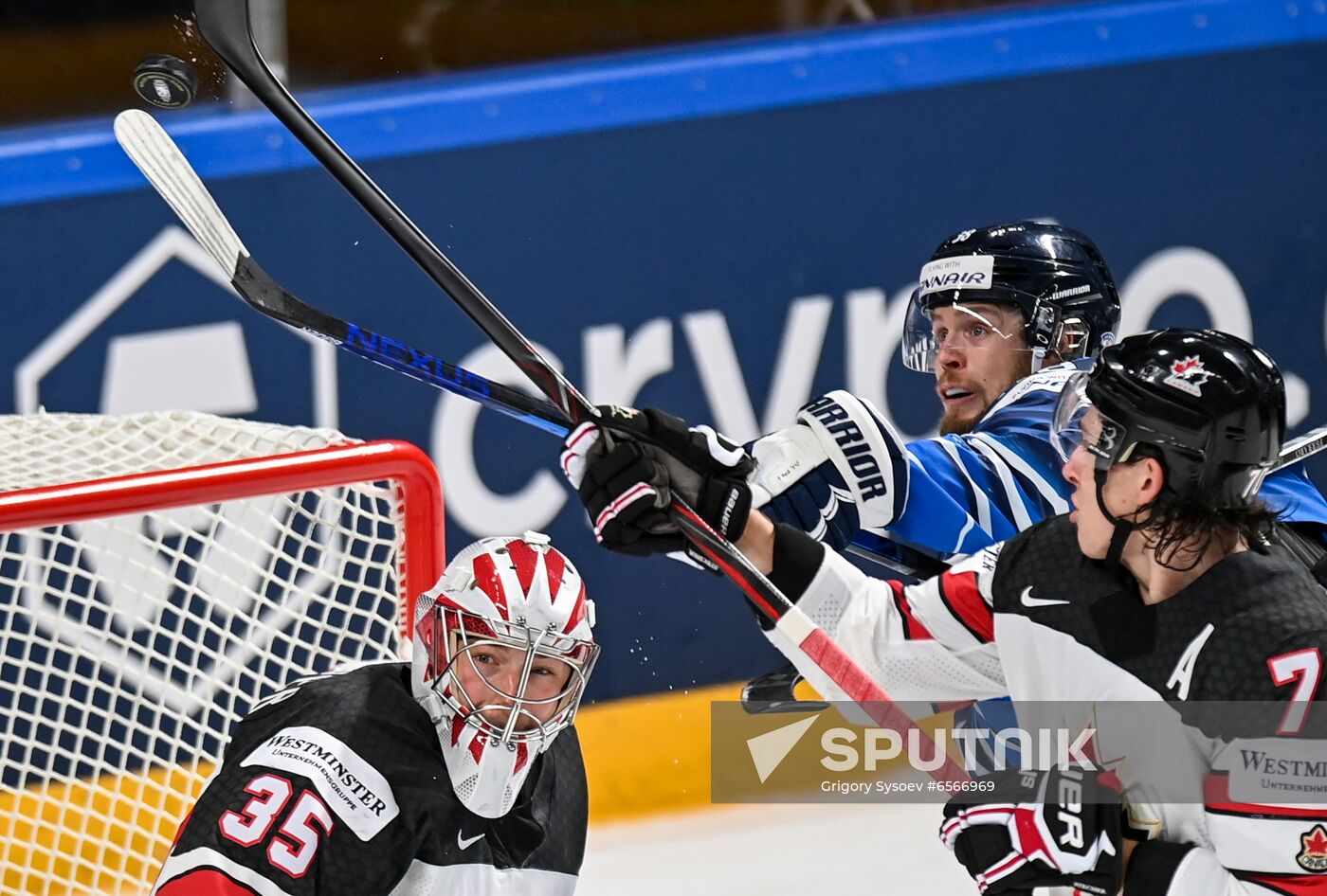 Latvia Ice Hockey Worlds Finland - Canada