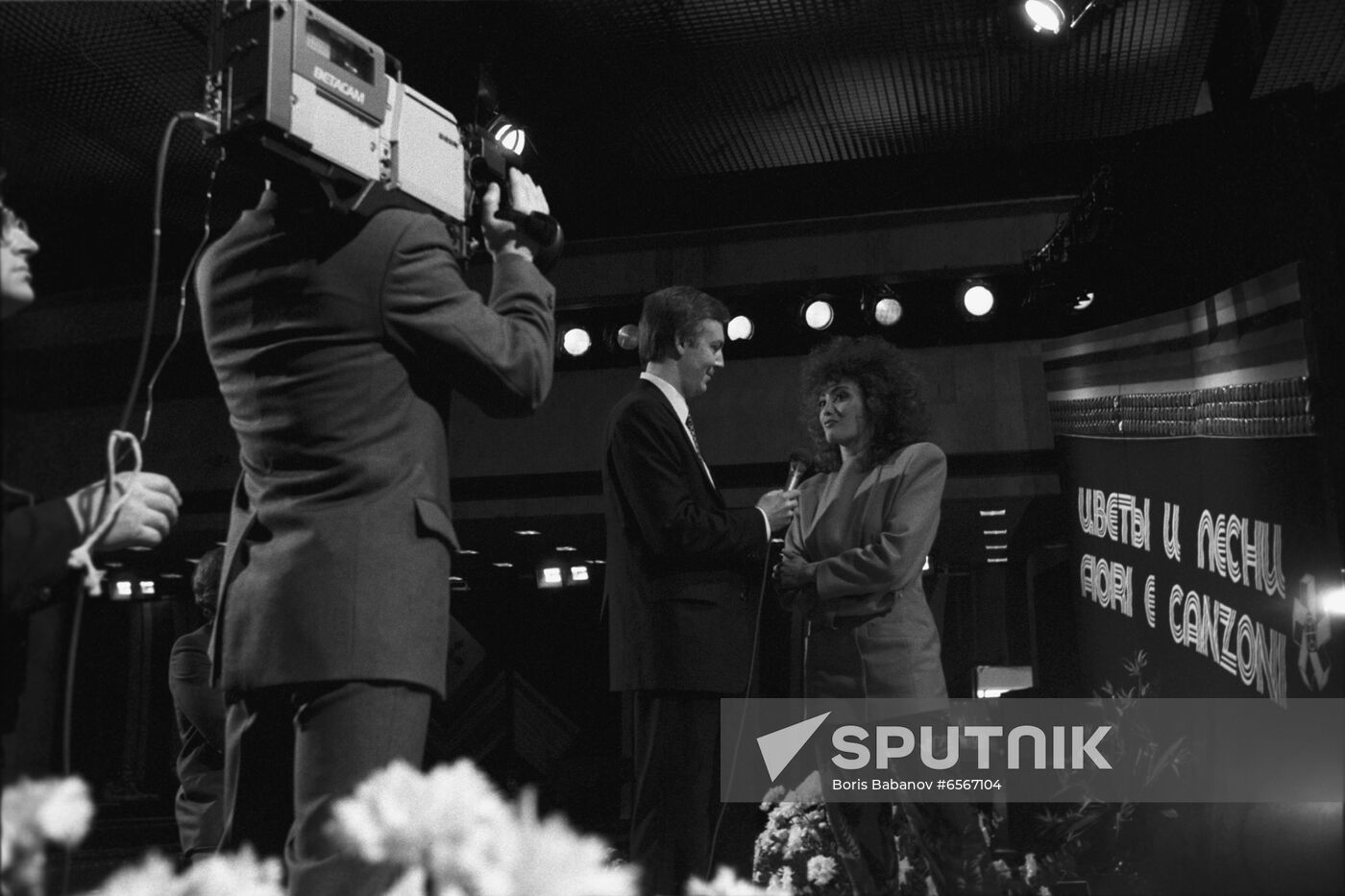 TV show Flowers and Songs of San Remo in Moscow