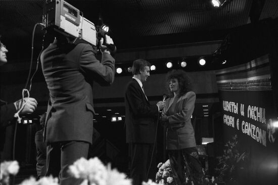 TV show Flowers and Songs of San Remo in Moscow