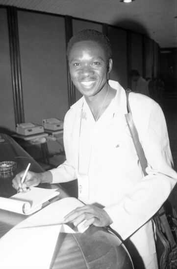 Journalist from West African state of Burkina Faso Luc-Adolphe Tiao in Moscow