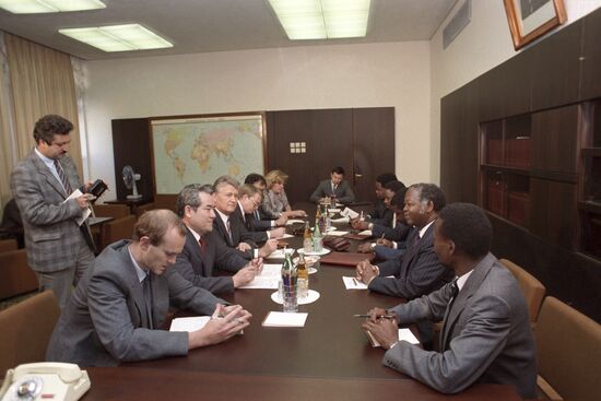 Vice President of Botswana Peter Mmusi in Moscow