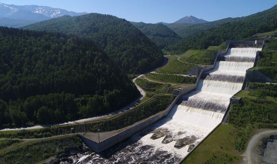 Russia Hydroelectric Station Water Discharge