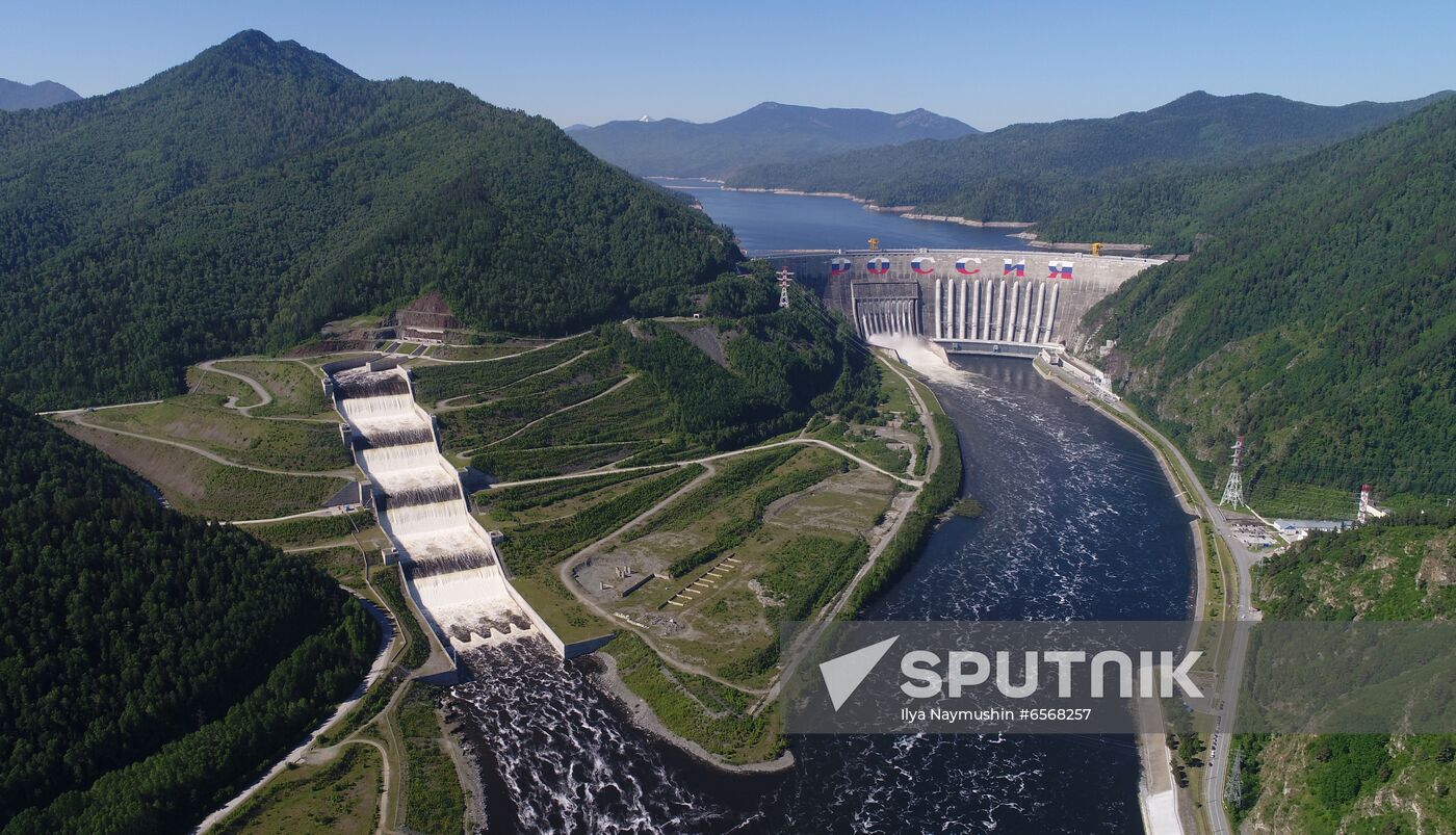 Russia Hydroelectric Station Water Discharge